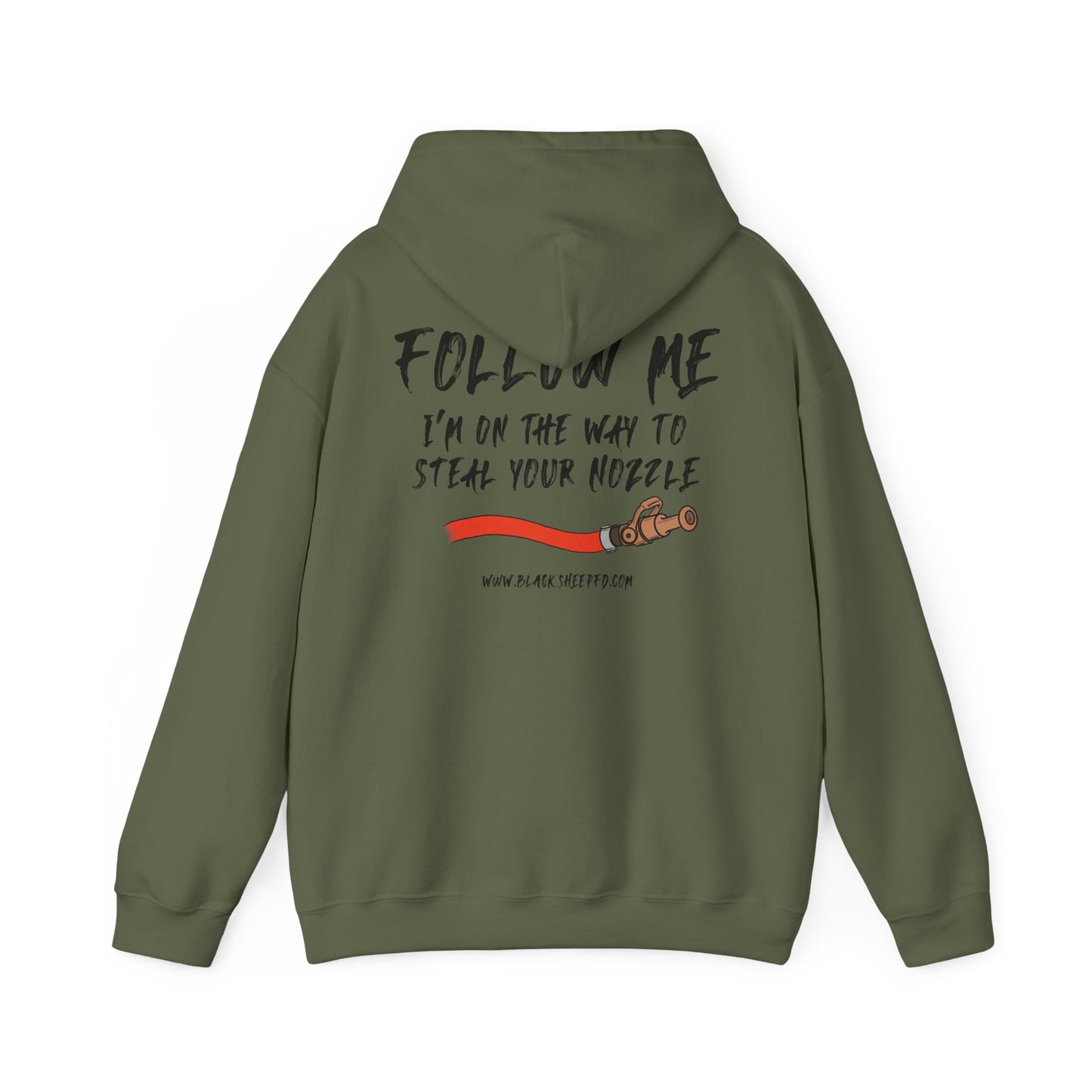Follow Me Nozzle Steal - Black Sheep FD Hoodie