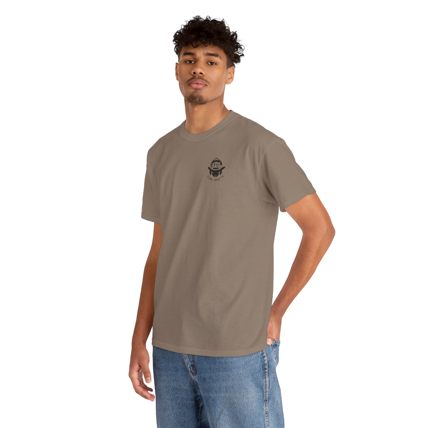 “Daddy Works the Pole” Funny Firefighter Pole Tee