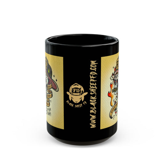 Blue Collar "Break'n Backs / Stack'n Cash" Firefighter Mug 15oz