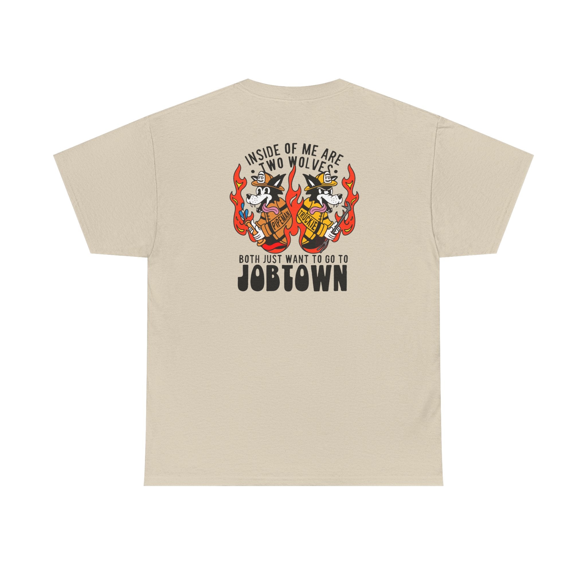 "Inside of Me Are Two Wolves" Heavy Cotton Style Tee