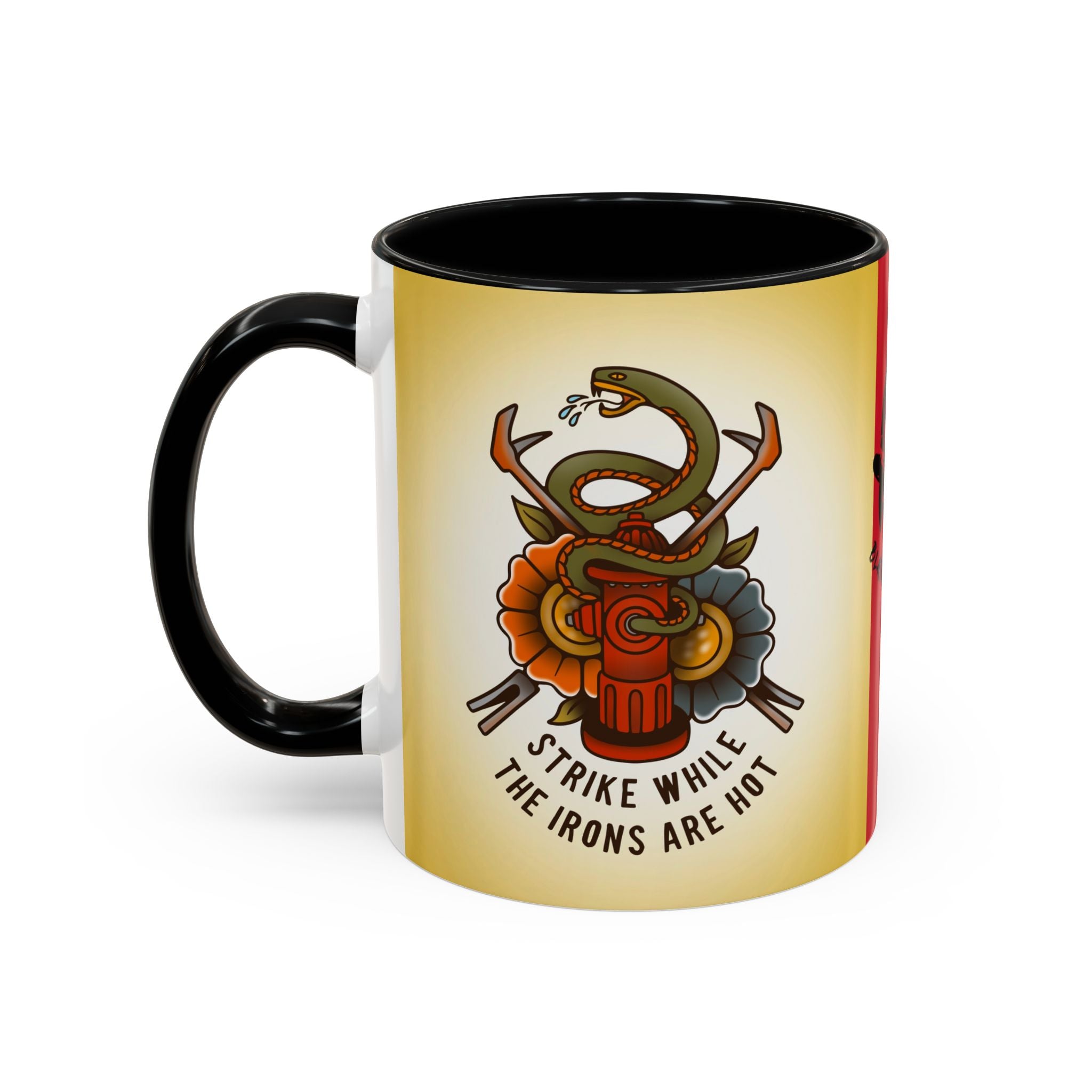 Black Sheep "Strike While The Irons Are Hot" Premo Artwork Coffee Mug (Brown/Black Accents)
