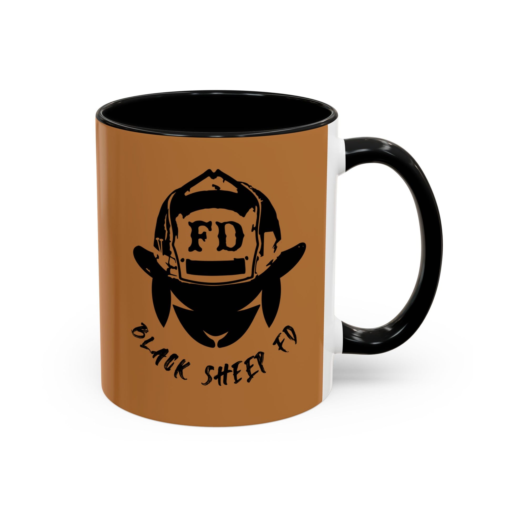 Black Sheep "Peace & Quiet" Premo Artwork Coffee Mug (Brown/Black Accents)
