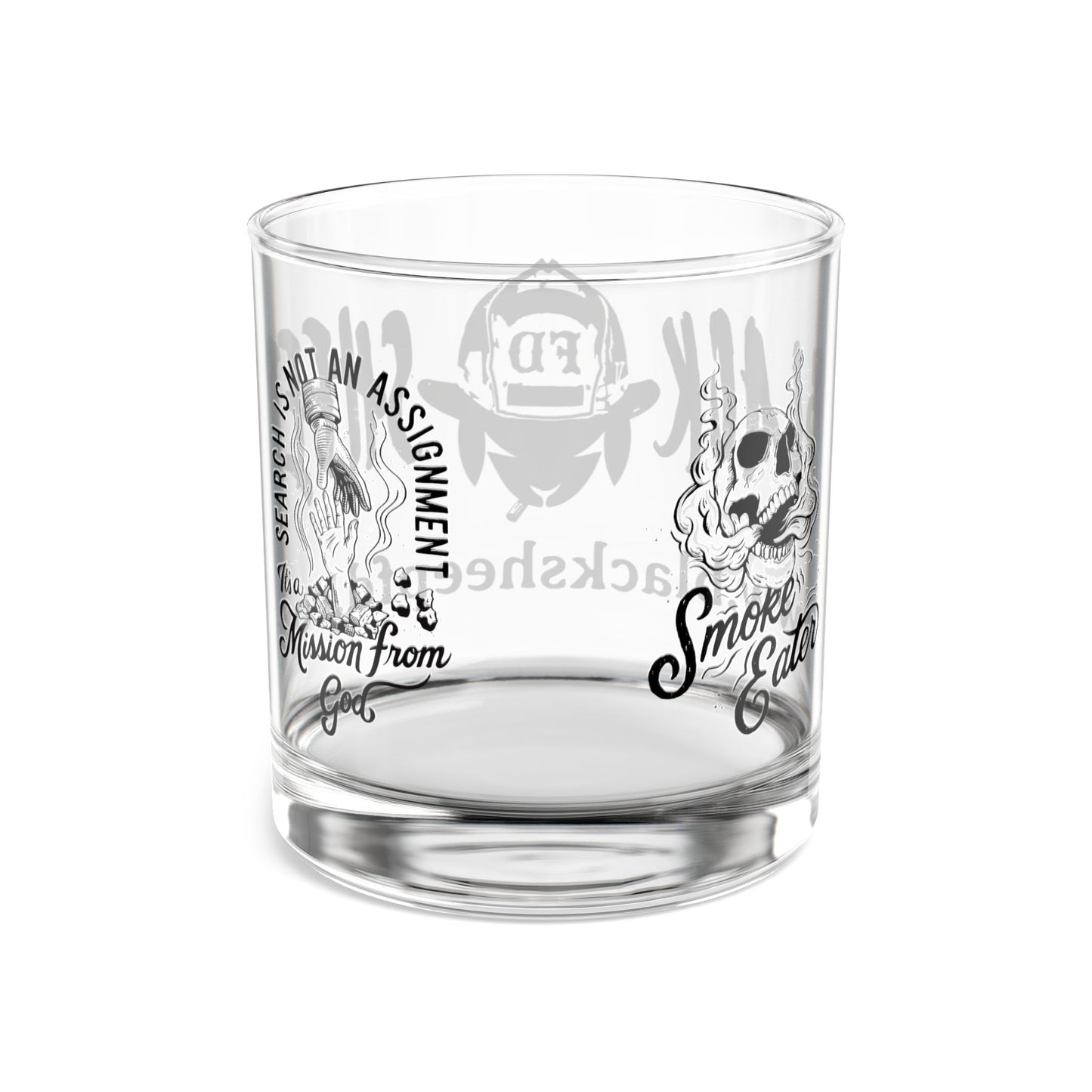 Black Sheep Firefighter 10oz Rocks Glass – Etched Whiskey Tumbler