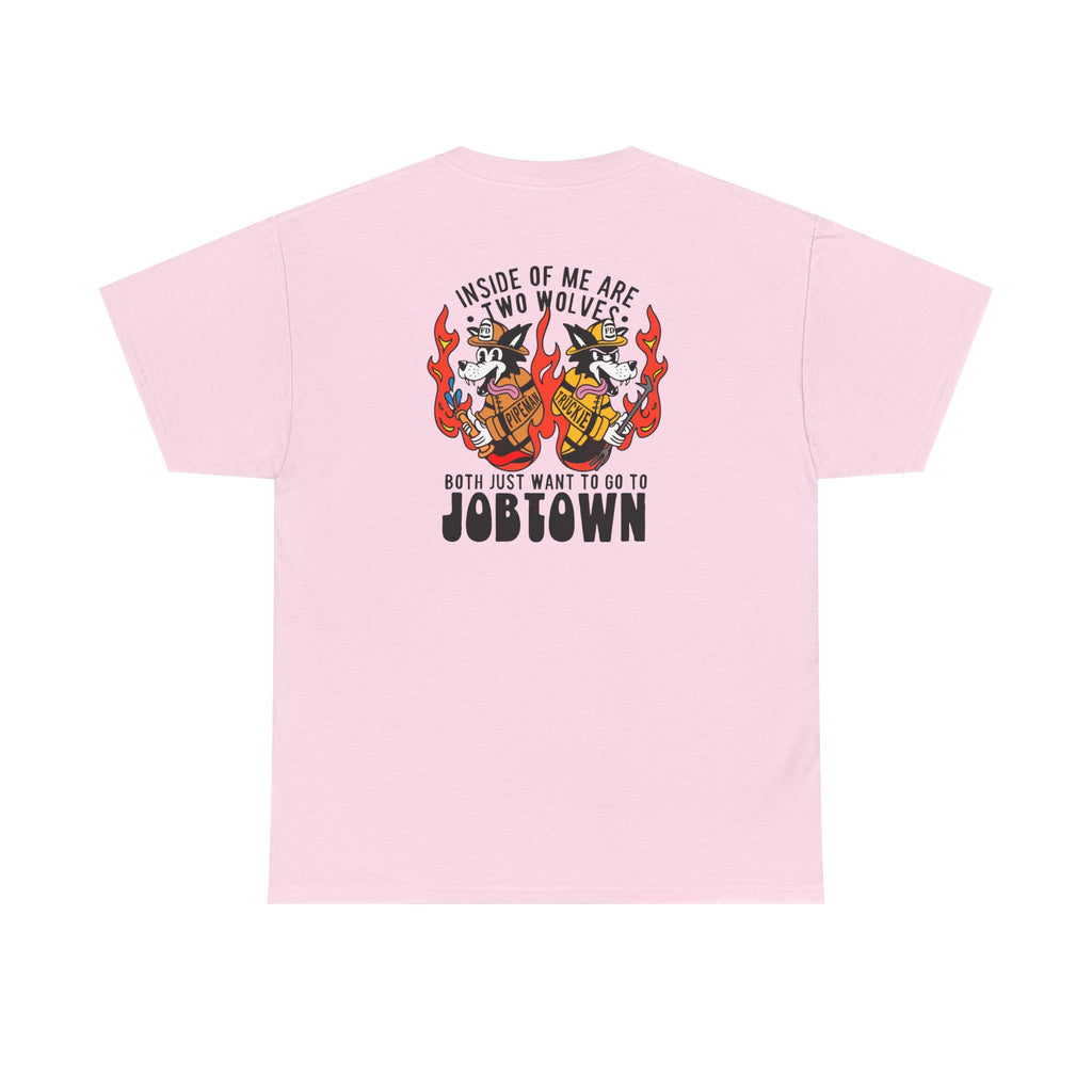 "Inside of Me Are Two Wolves" Heavy Cotton Style Tee