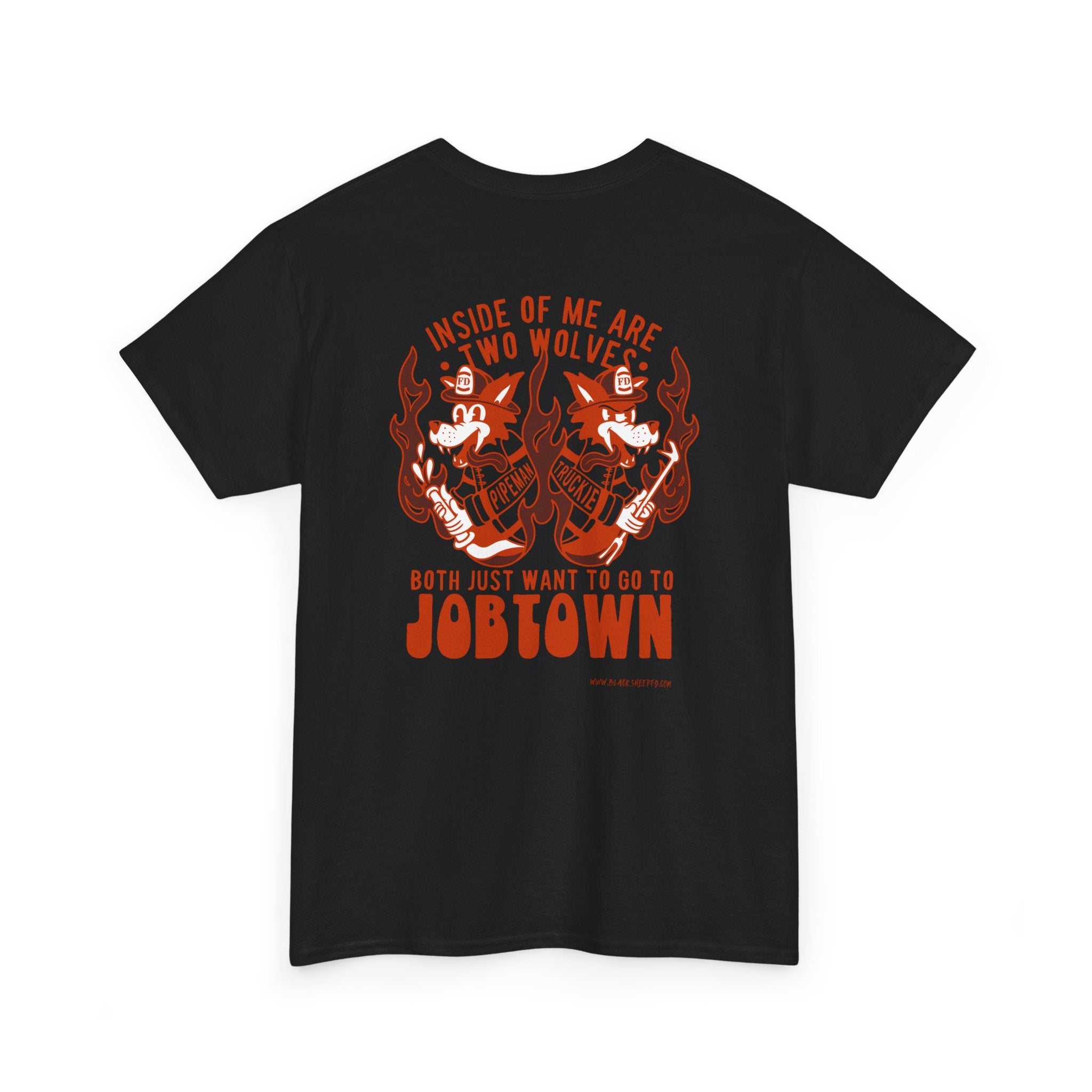 Job Town Wolves “Inside of Me Are Two Wolves” Retro Coloration Tattoo Shirt