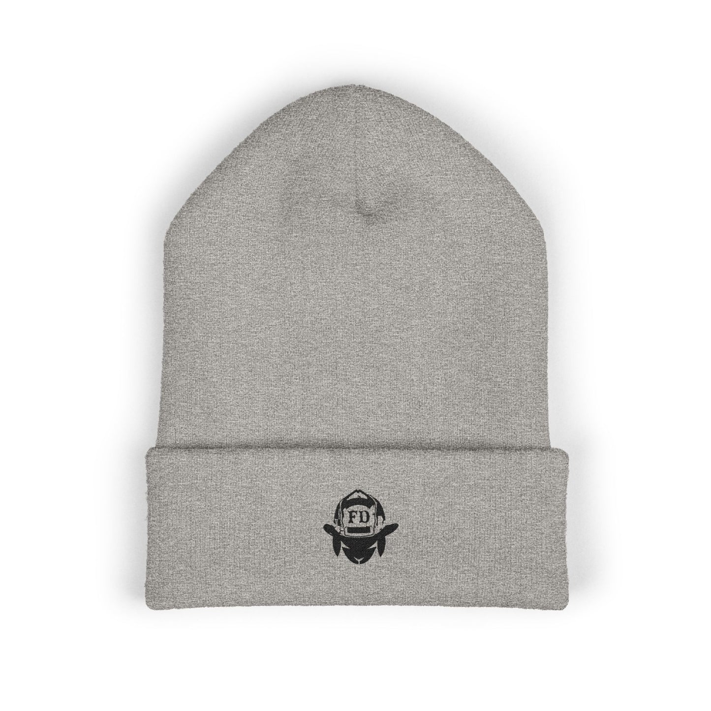 Embroidered "Black Sheep FD" Logo Cuffed Beanie — Minimal Streetwear Knit Hat