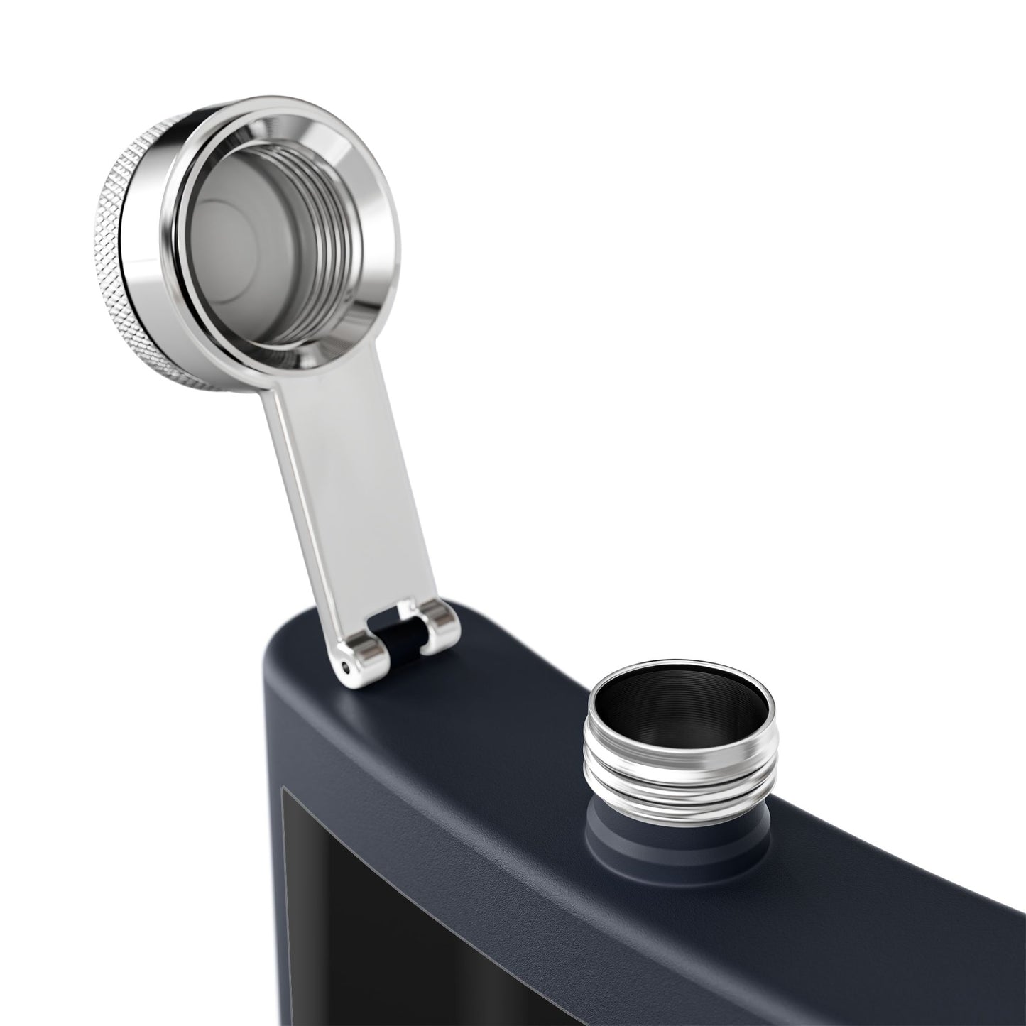 6oz Stainless Steel Flask — Black Sheep 'FTMP PTB' Knuckle Tattoo Design