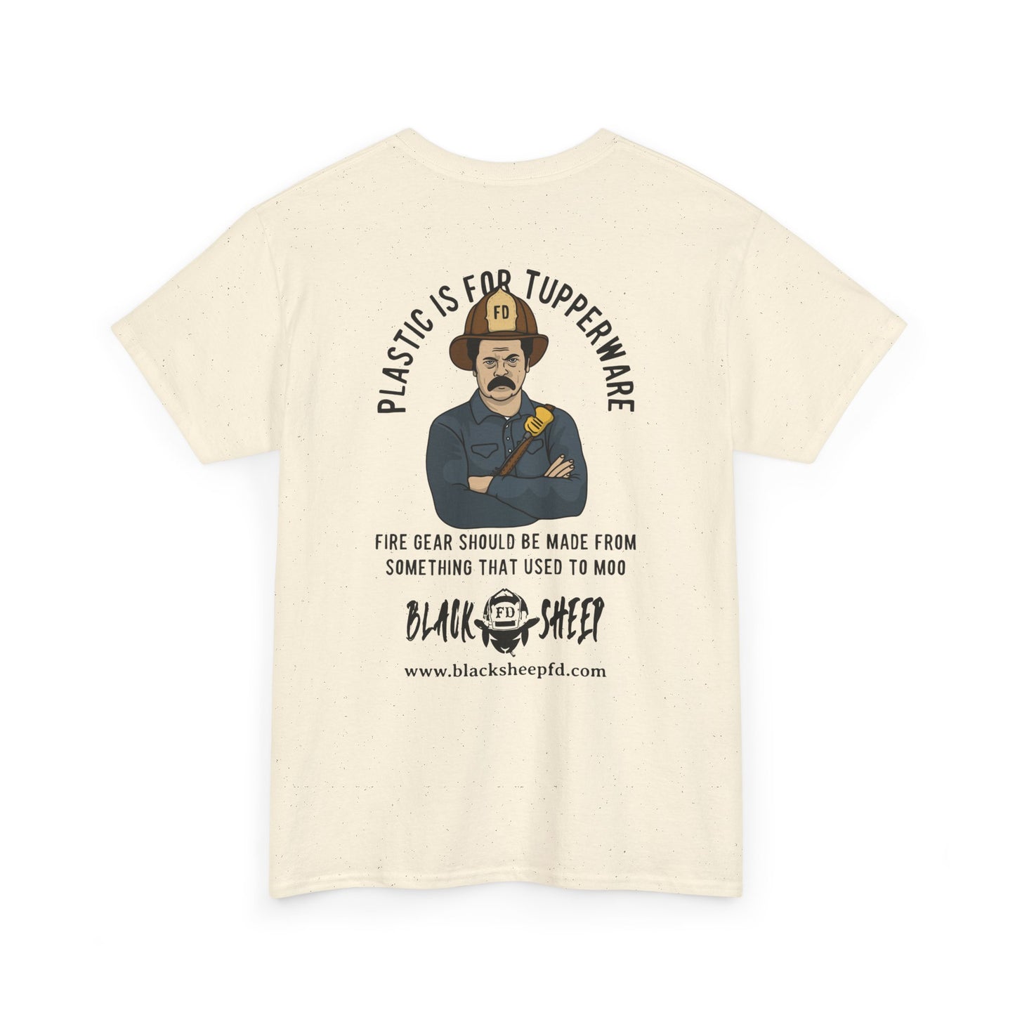 Black Sheep "Plastic Is For Tupperware" Heavy Tee