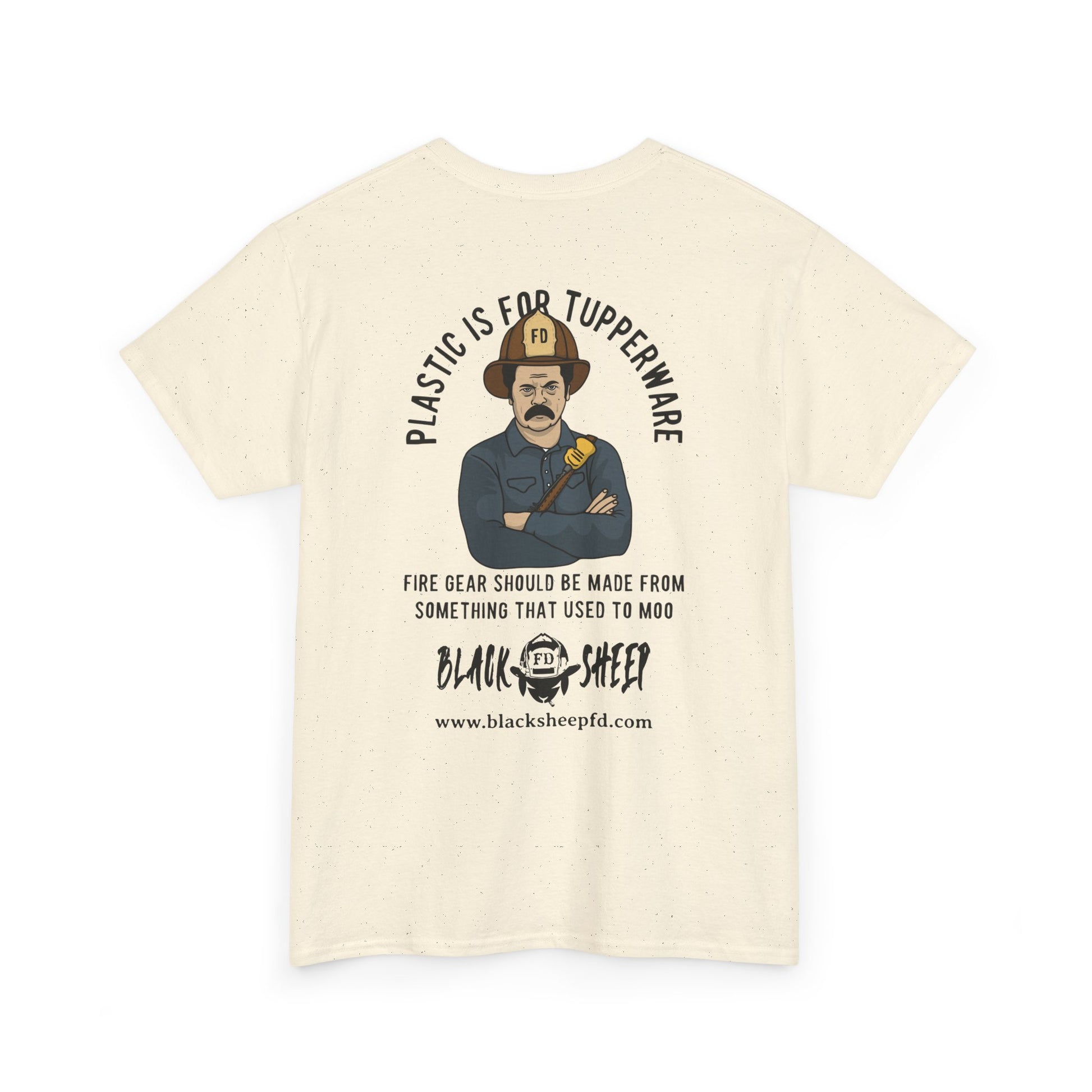 Black Sheep "Plastic Is For Tupperware" Heavy Tee