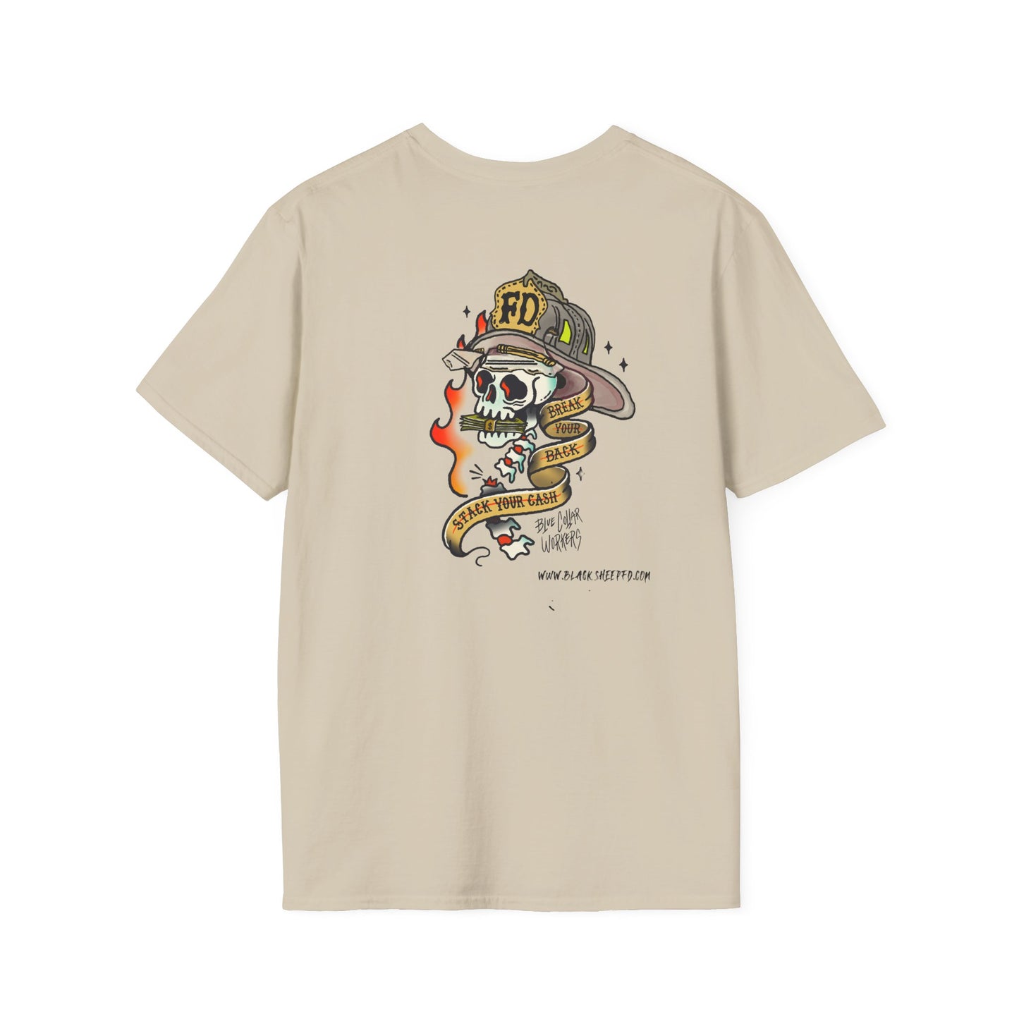 Blue Collar "Break'n Backs / Stack'n Cash" Firefighter Tee