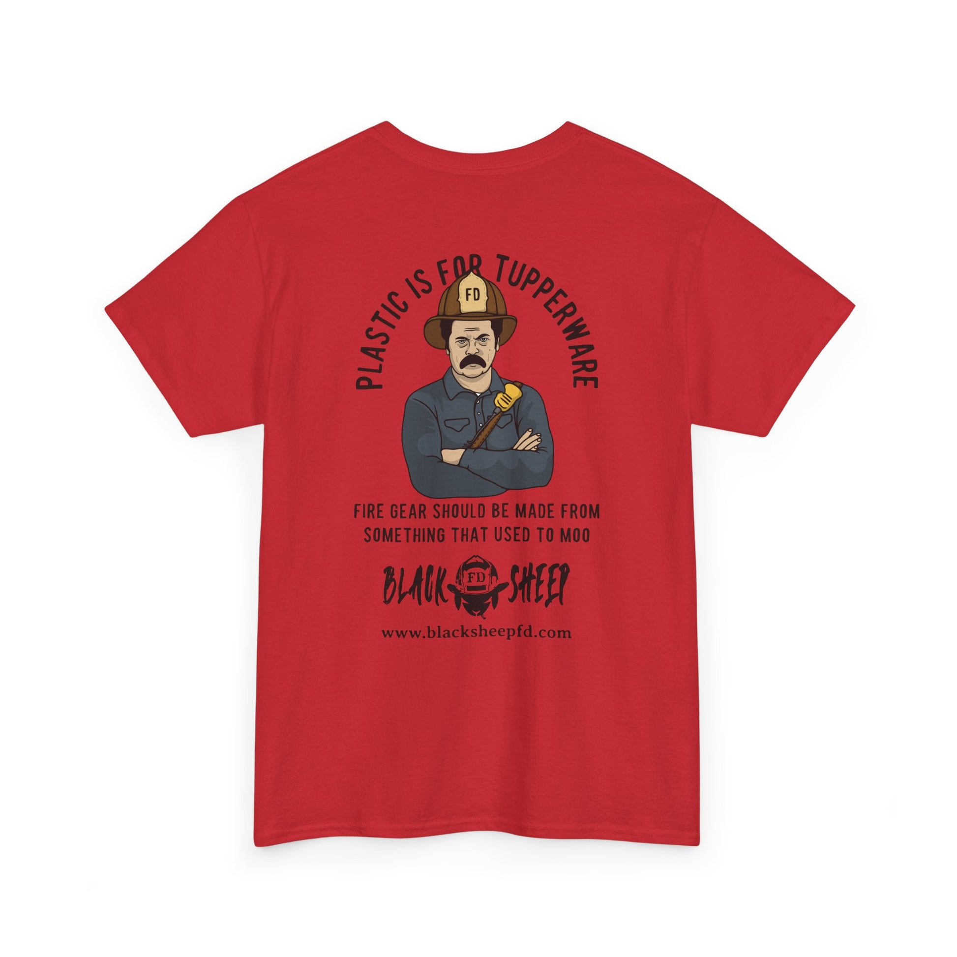 Black Sheep "Plastic Is For Tupperware" Heavy Tee