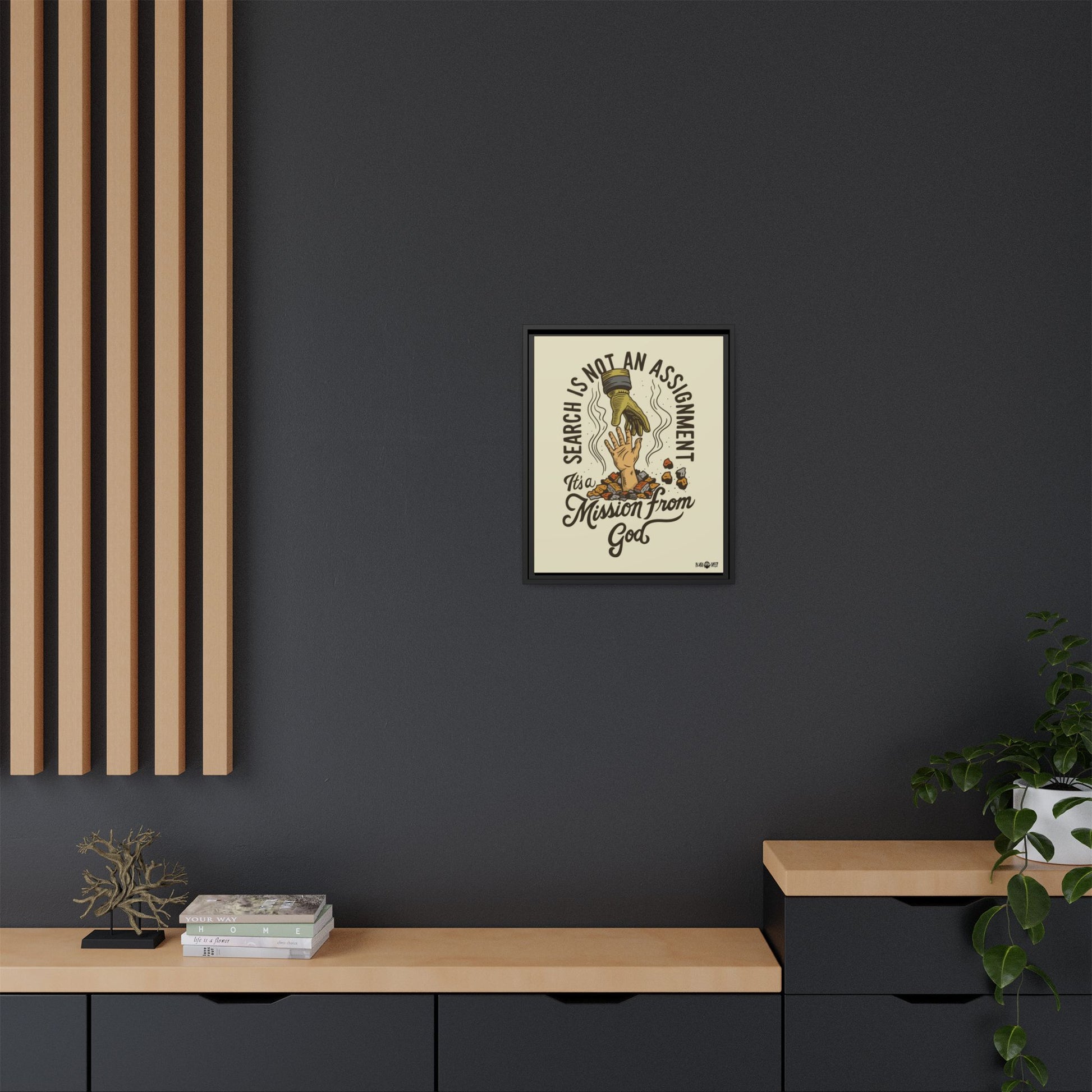 Black Sheep "More Than An Assignment" Framed Canvas Art by M.Premo
