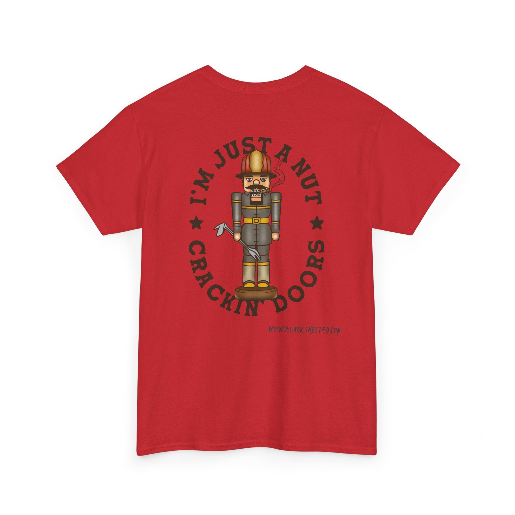 Nutcracker Tee – “I’m Just a Nut Crackin’ Doors” Holiday Graphic Shirt