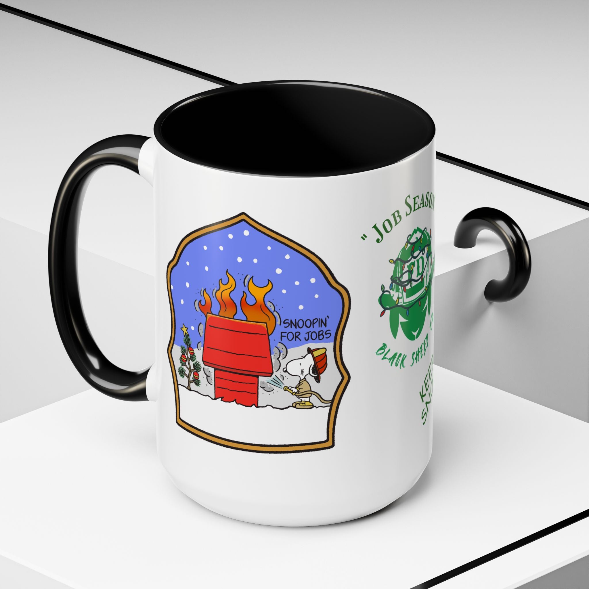 Job Season 'Keep Snoopin'' Accent Coffee Mug 15oz