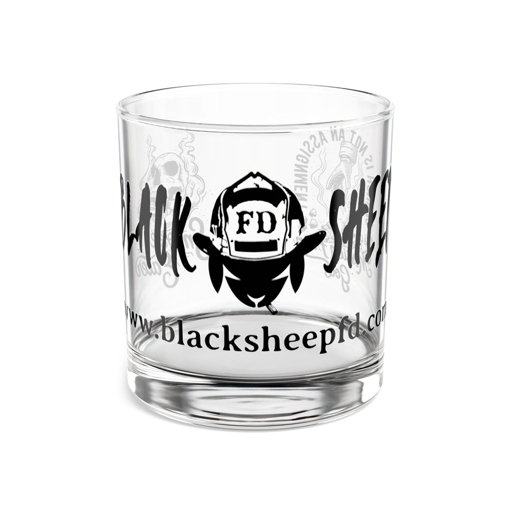 Black Sheep Firefighter 10oz Rocks Glass – Etched Whiskey Tumbler