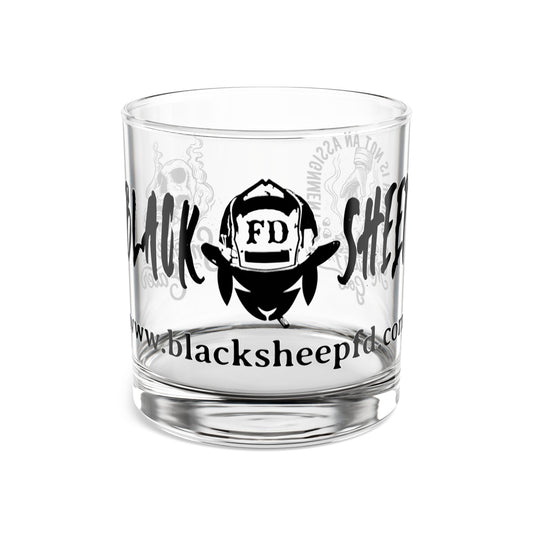 Black Sheep Firefighter 10oz Rocks Glass – Etched Whiskey Tumbler