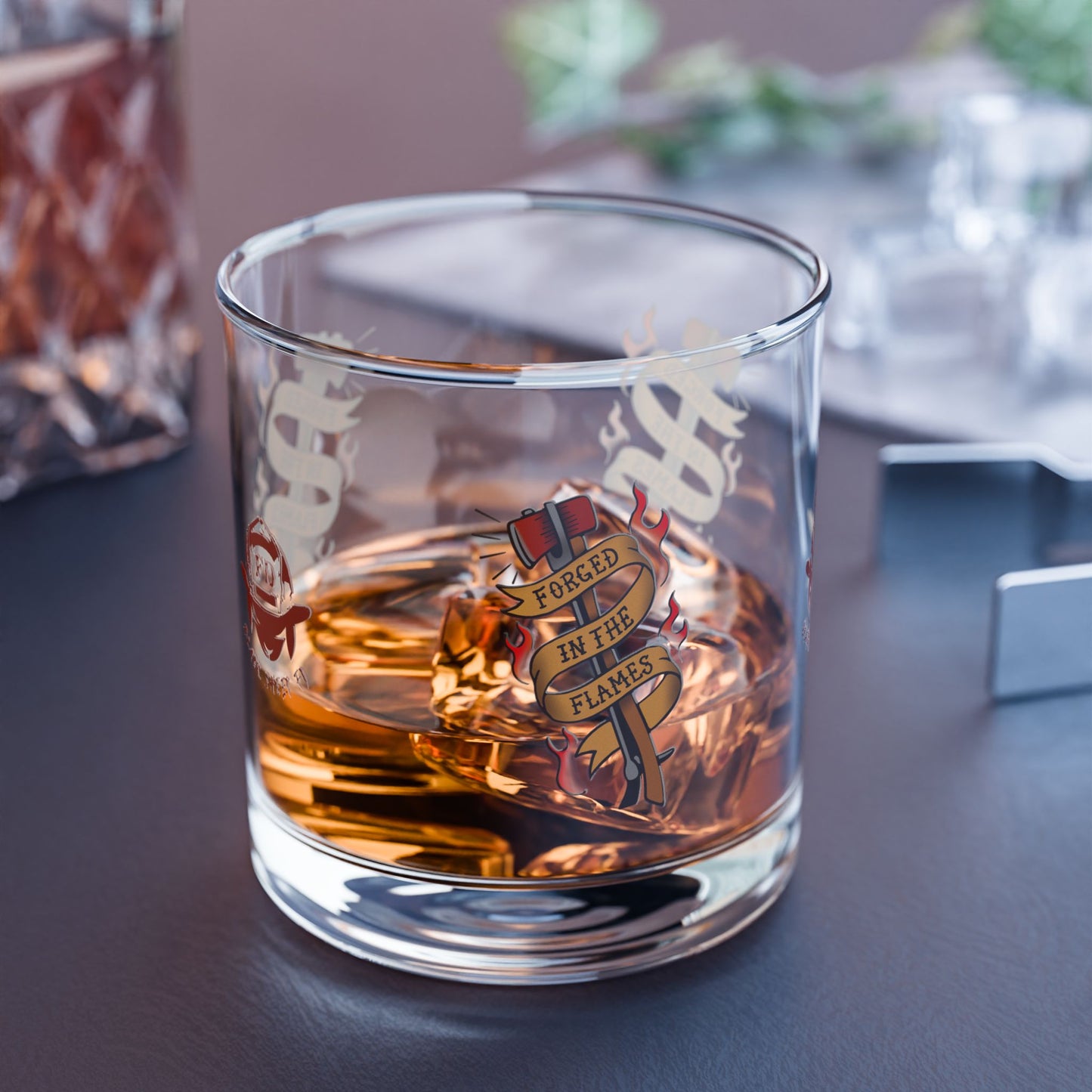"Forged in the Flames" 10oz Rocks Glass