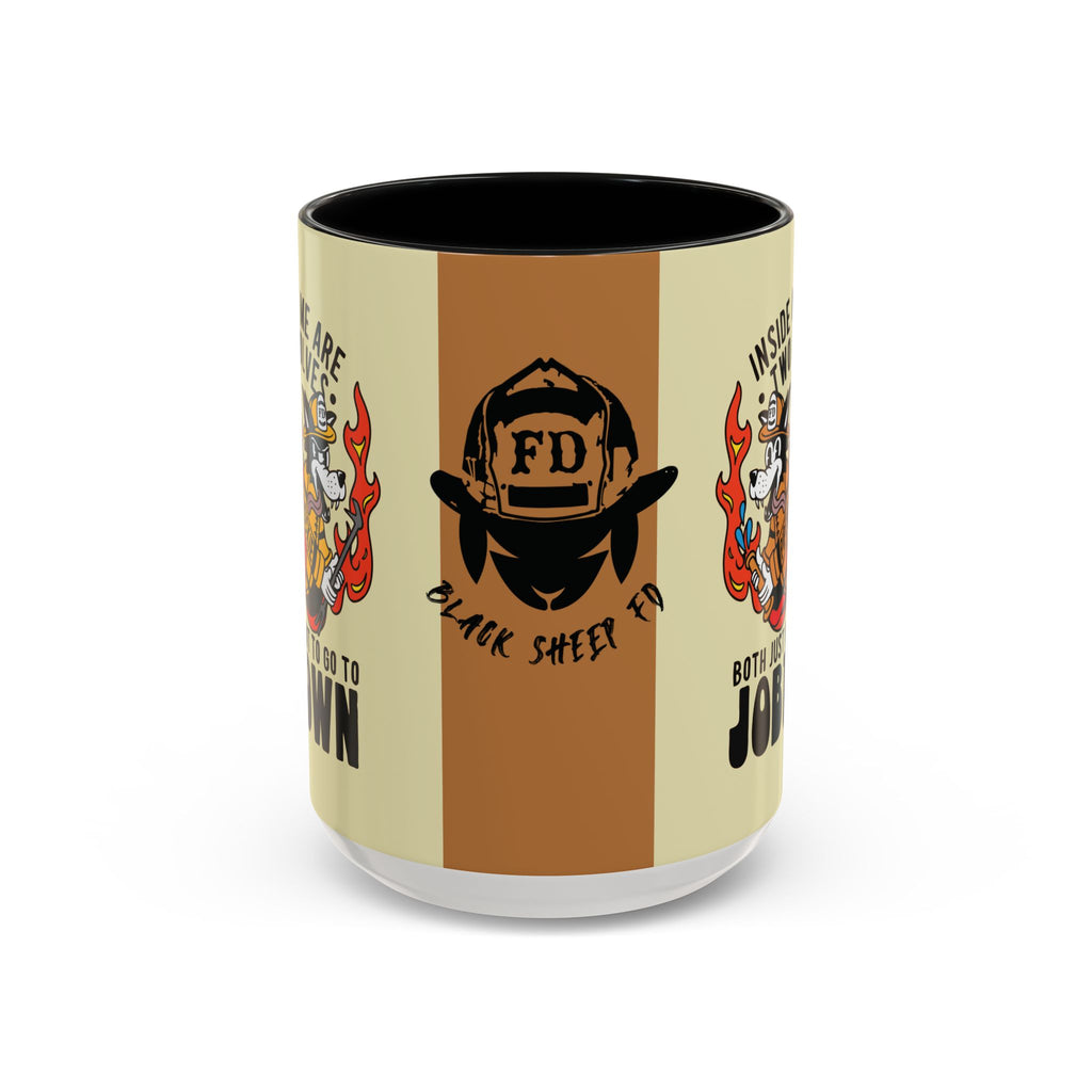 "My Two Wolves Just Want To Go To Job Town" Coffee Mug