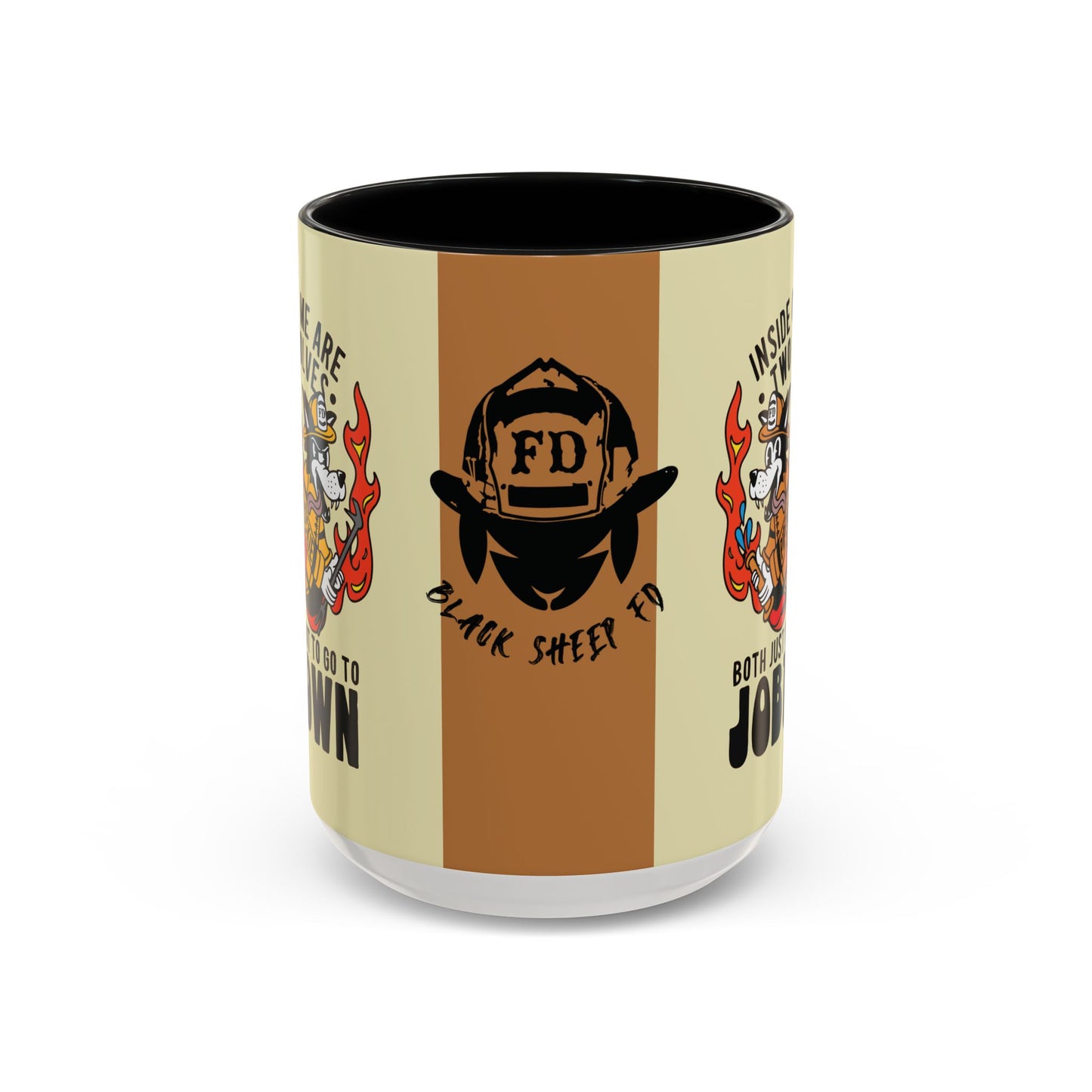 "My Two Wolves Just Want To Go To Job Town" Coffee Mug