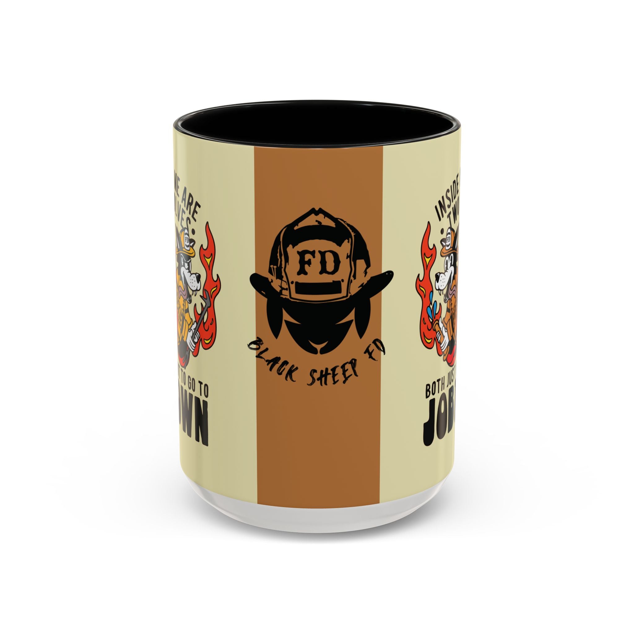 "My Two Wolves Just Want To Go To Job Town" Coffee Mug