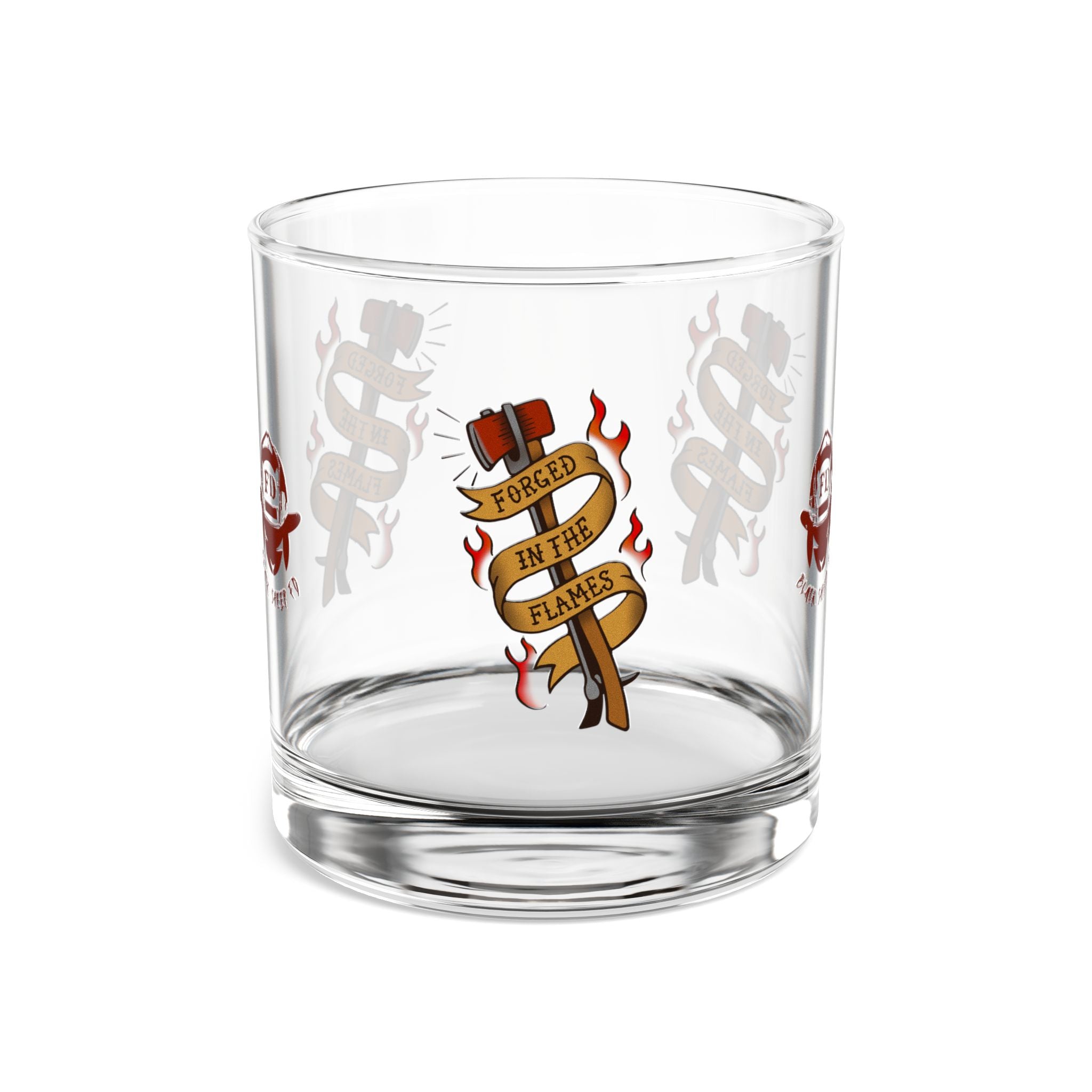 "Forged in the Flames" 10oz Rocks Glass