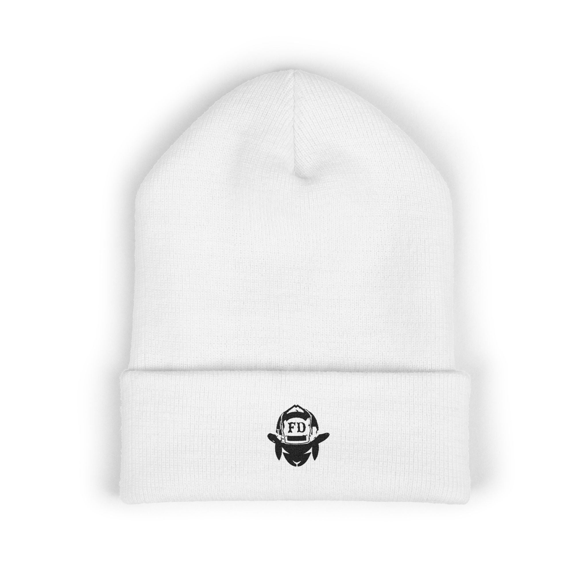 Embroidered "Black Sheep FD" Logo Cuffed Beanie — Minimal Streetwear Knit Hat