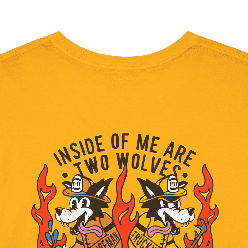 "Inside of Me Are Two Wolves" Heavy Cotton Style Tee