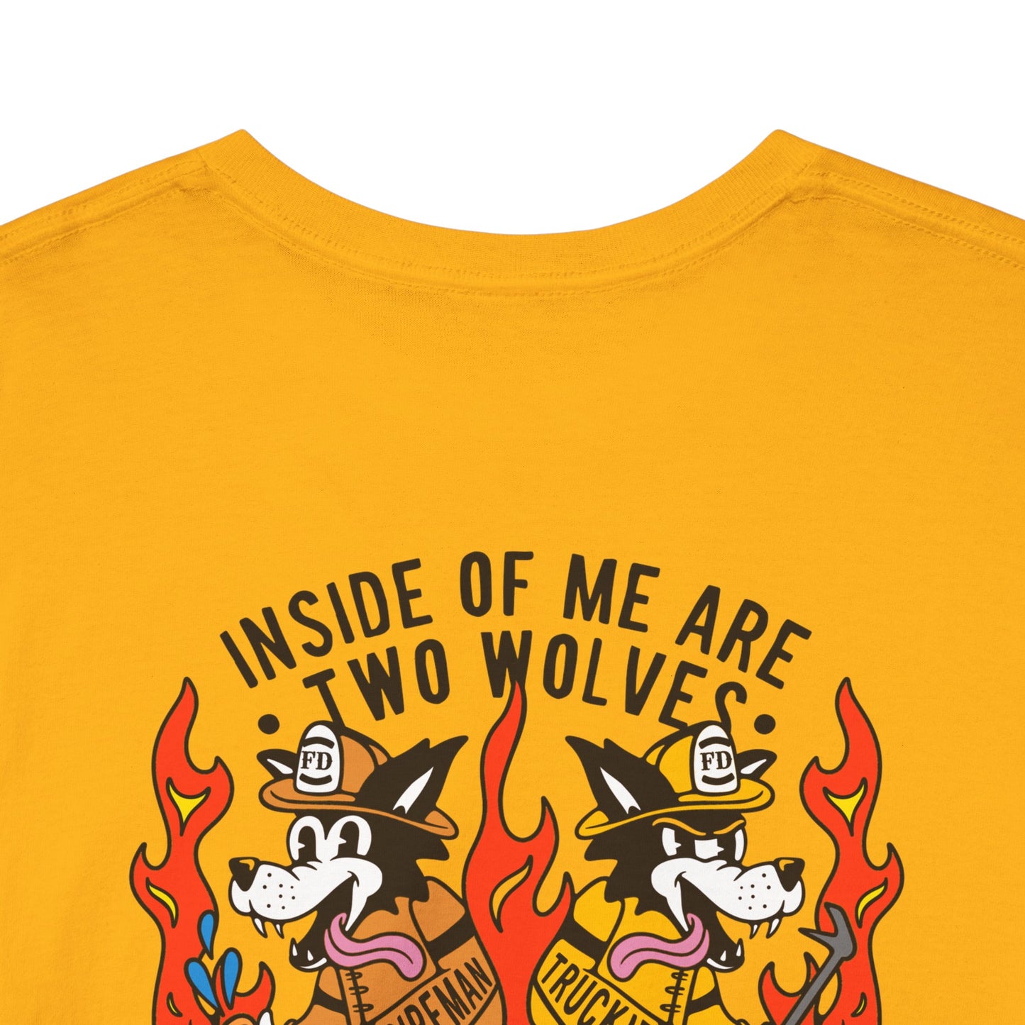"Inside of Me Are Two Wolves" Heavy Cotton Style Tee