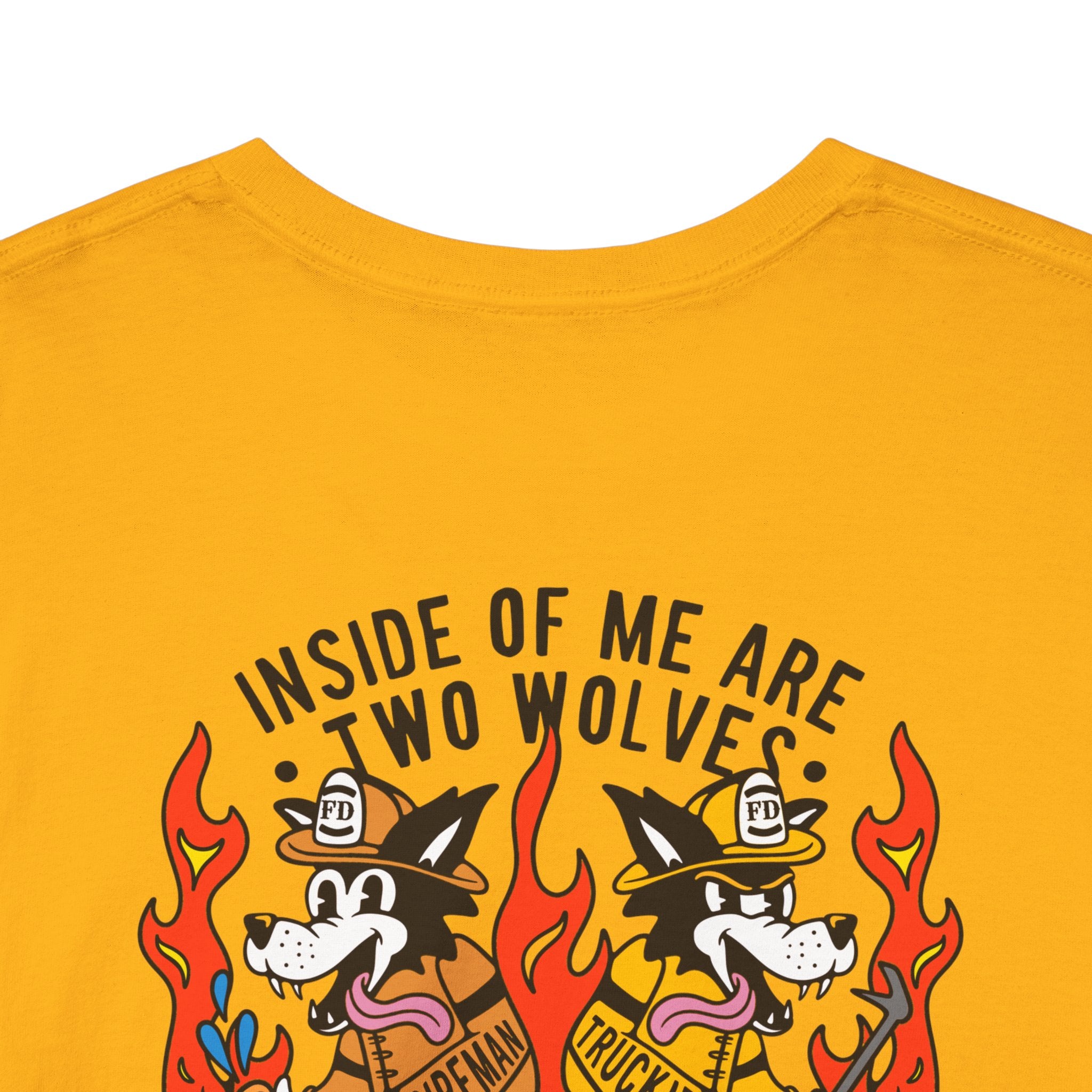"Inside of Me Are Two Wolves" Heavy Cotton Style Tee