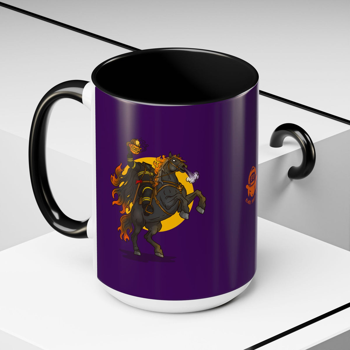 Headless Firefighter Horseman 15 oz Coffee Lover's Mug