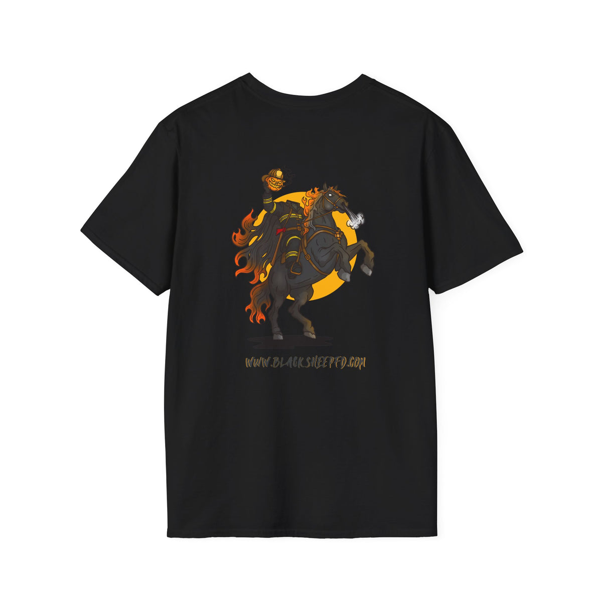 Headless Firefighter Horseman Soft-style Tee