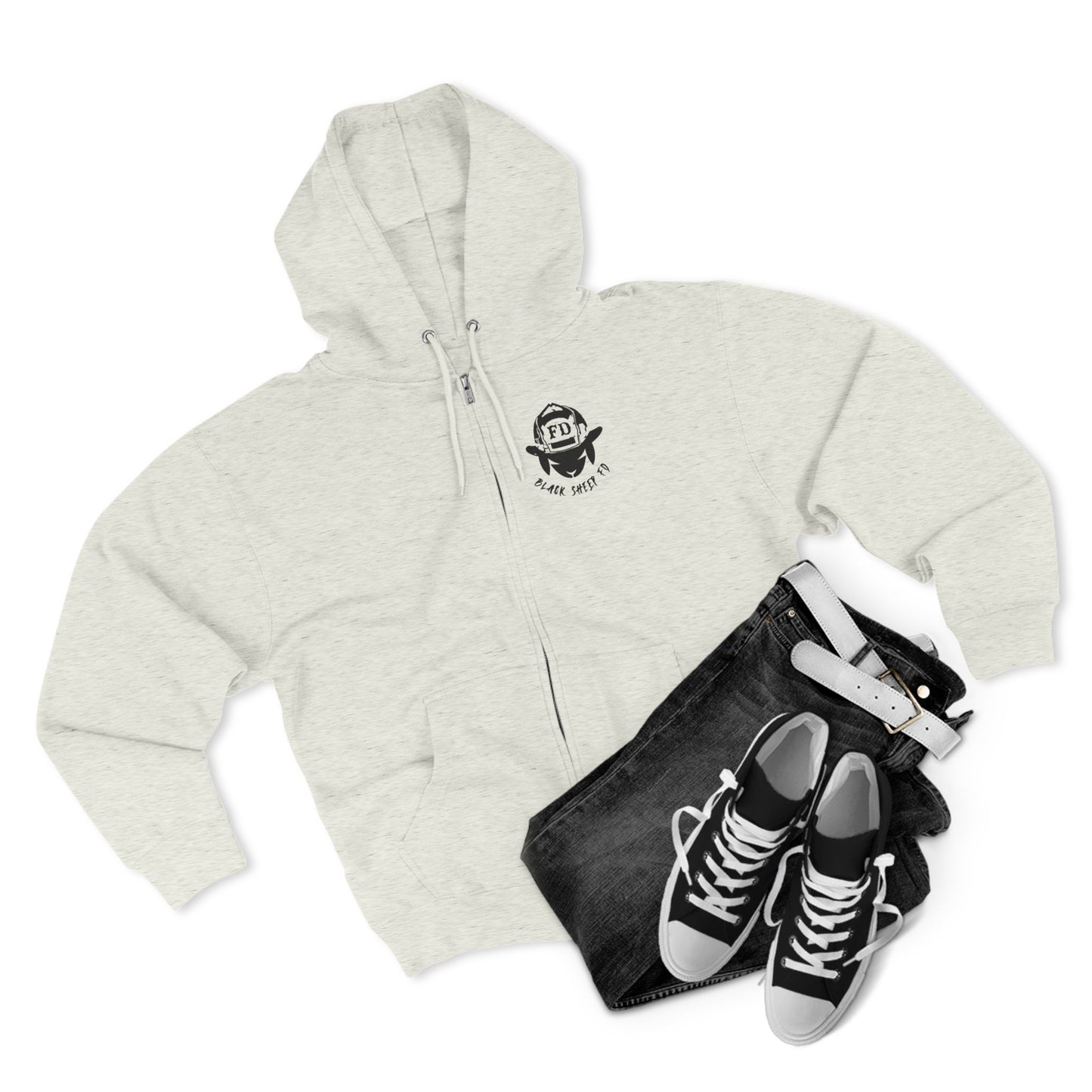 "Plastic is For Tupperware" Black Sheep FD Full Zip Hoodie
