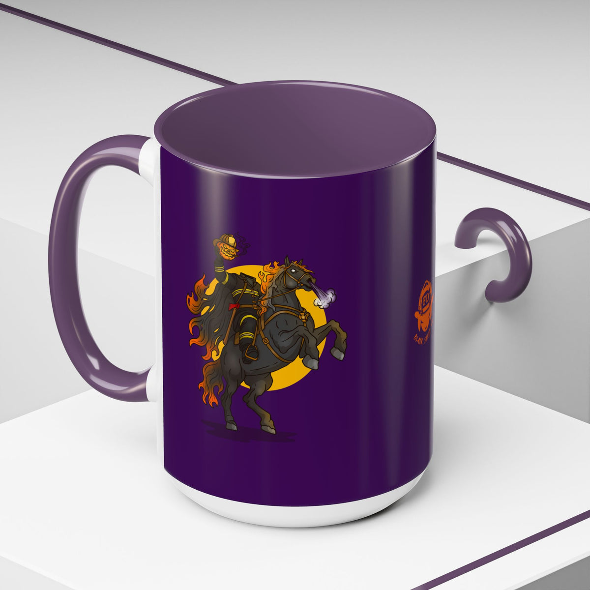 Headless Firefighter Horseman 15 oz Coffee Lover's Mug