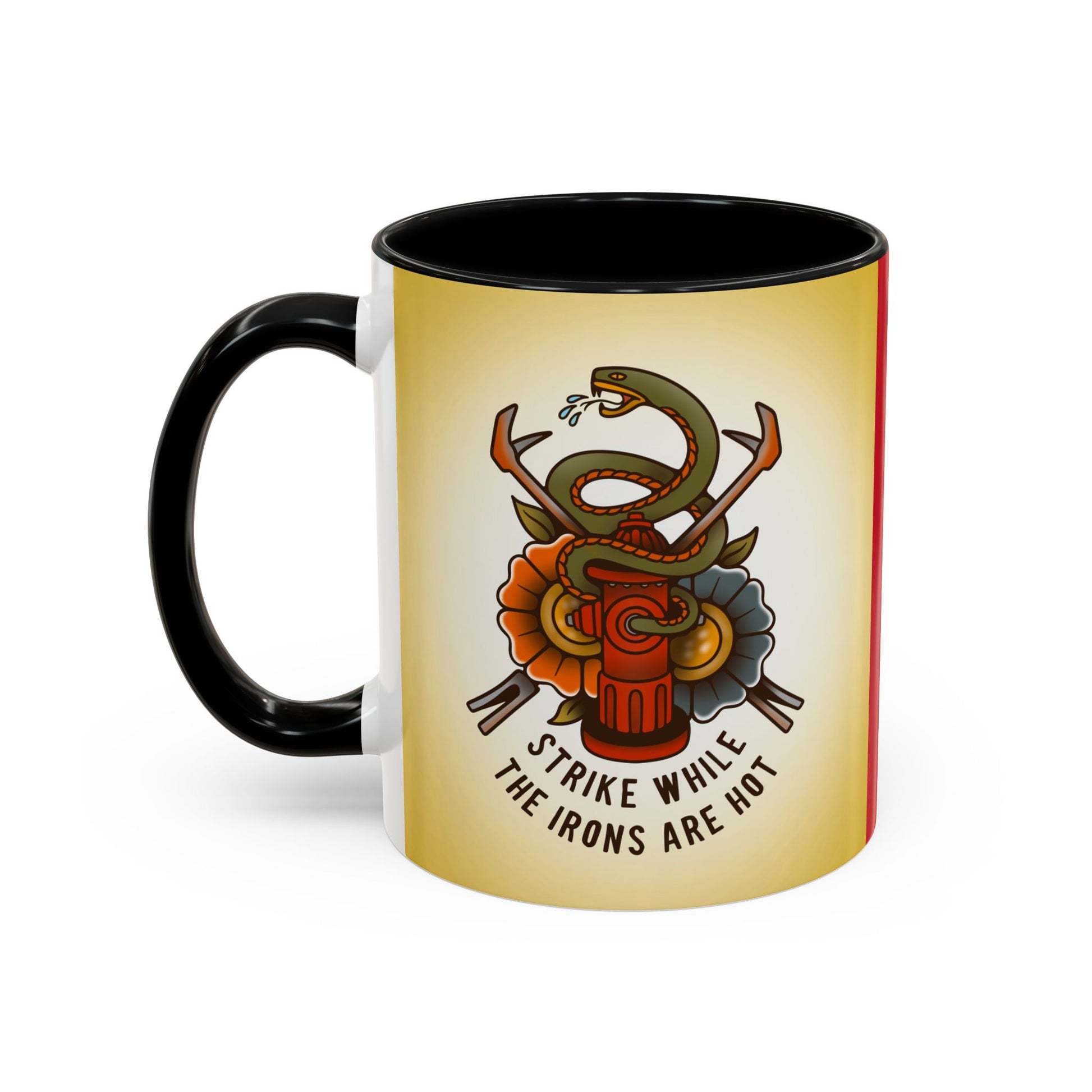 Black Sheep "Strike While The Irons Are Hot" Premo Artwork Coffee Mug (Brown/Black Accents)