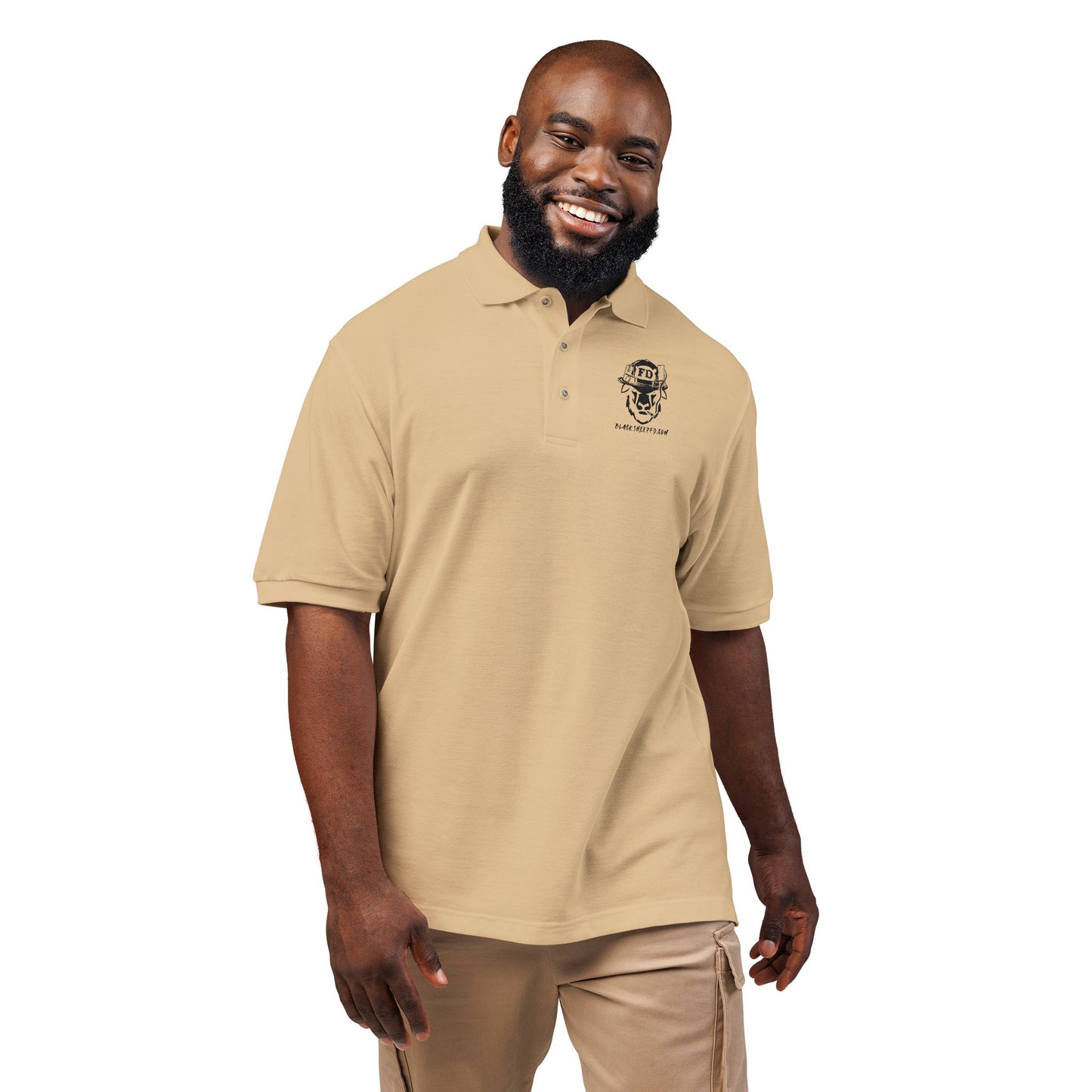 Embroidered Black Sheep Polo Shirt