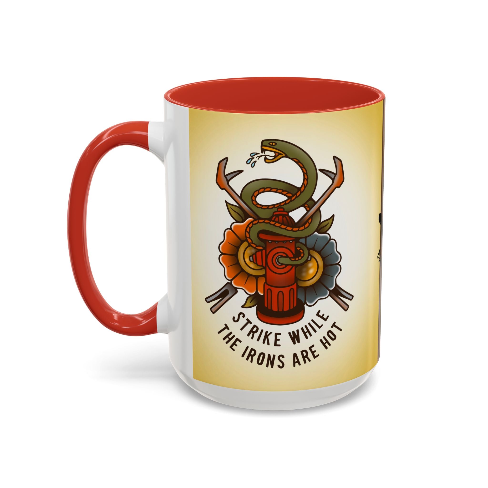 Black Sheep "Strike While The Irons Are Hot" Premo Artwork Coffee Mug (Brown/Black Accents)