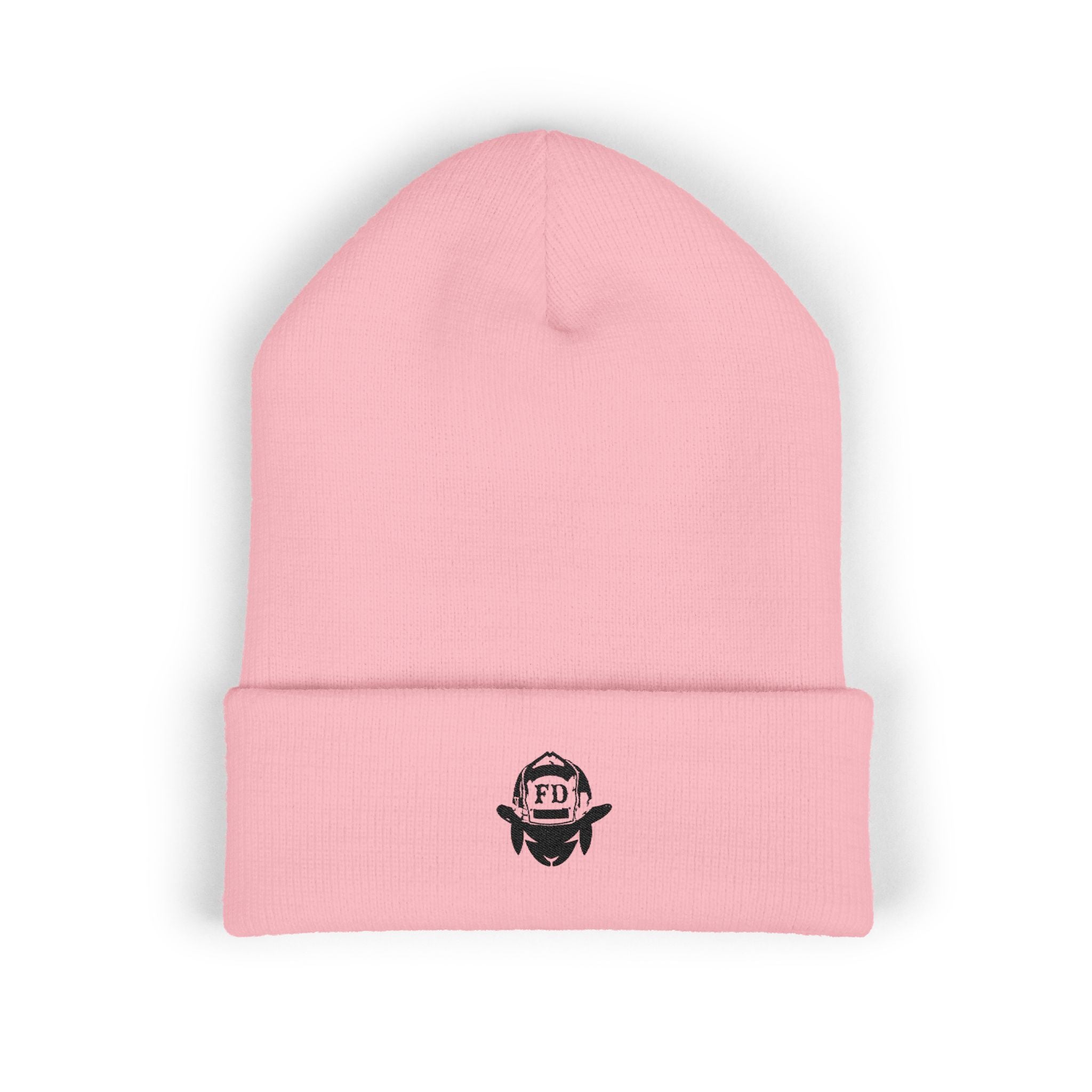 Embroidered "Black Sheep FD" Logo Cuffed Beanie — Minimal Streetwear Knit Hat