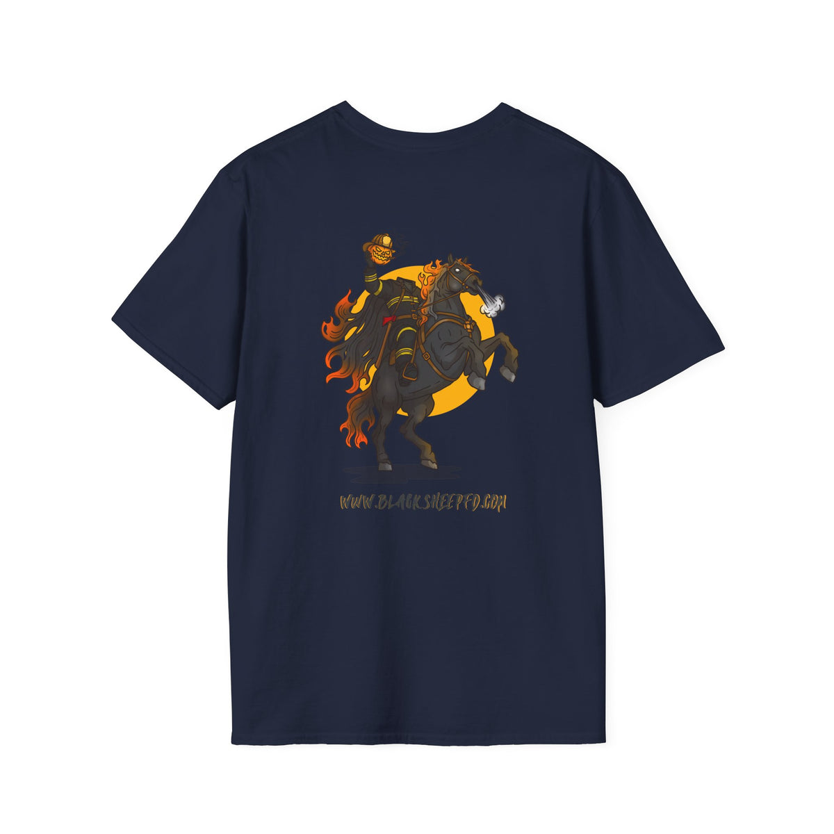 Headless Firefighter Horseman Soft-style Tee