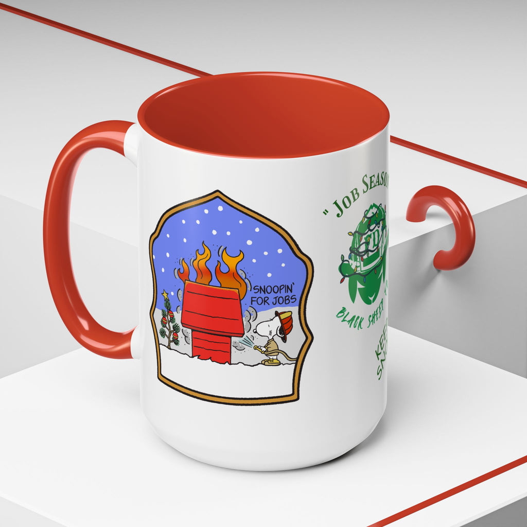 Job Season 'Keep Snoopin'' Accent Coffee Mug 15oz