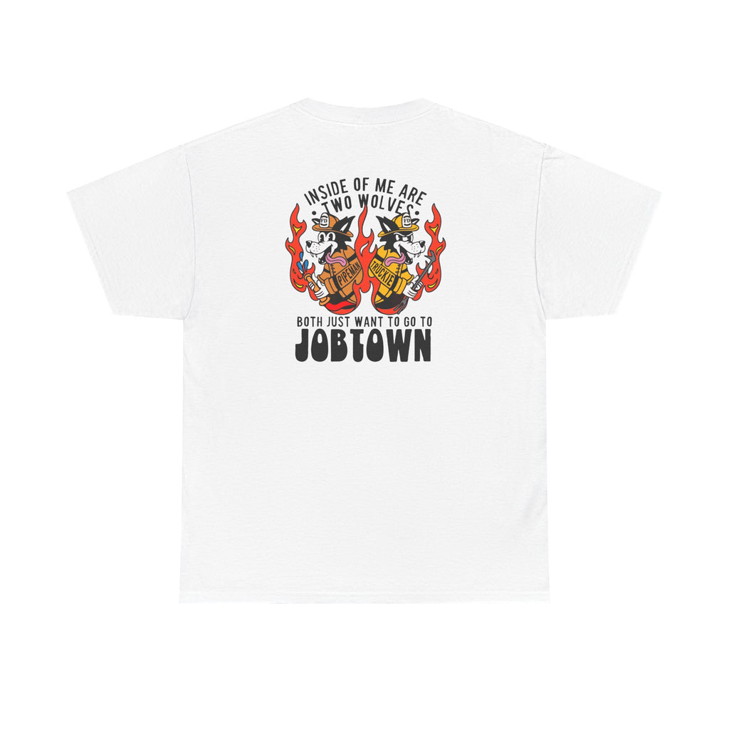 "Inside of Me Are Two Wolves" Heavy Cotton Style Tee