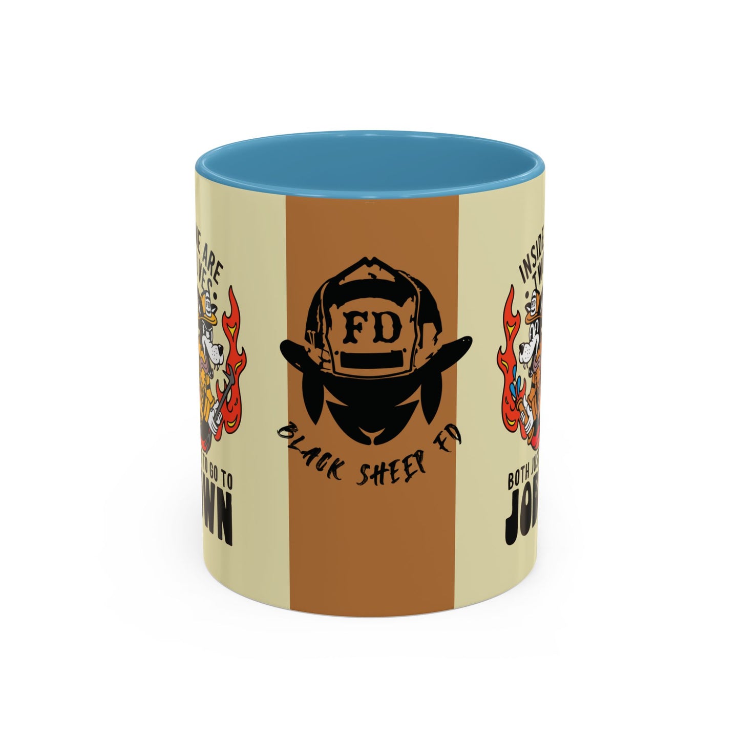 "My Two Wolves Just Want To Go To Job Town" Coffee Mug