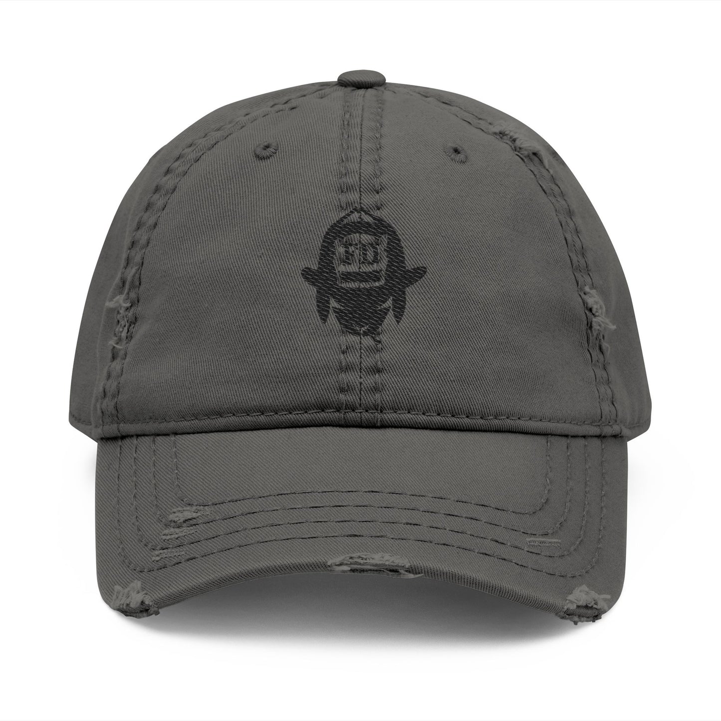Black Sheep Distressed Hat (Embroidered)