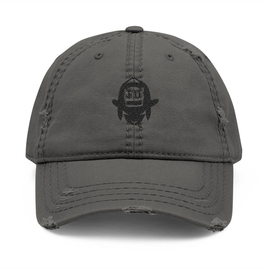 Black Sheep Distressed Hat (Embroidered)