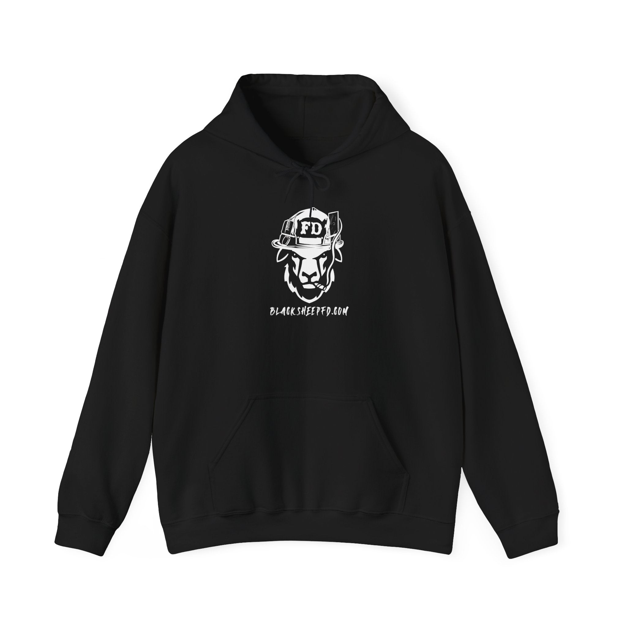 Firefighter Skull "Still Playing with Fire" Hoodie, Unisex Heavy Blend Sweatshirt