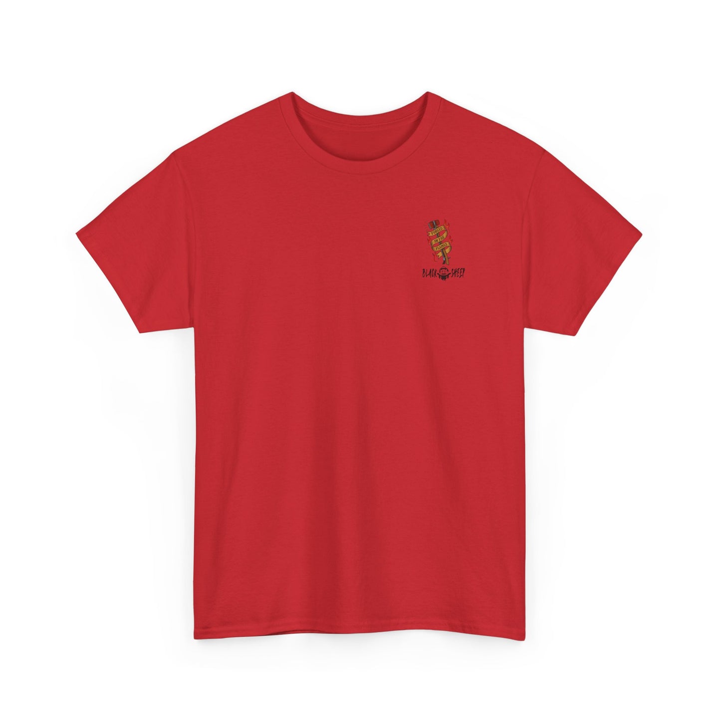 Graphic Tee — 'Forged in the Flame' Firefighter Tattoo Design