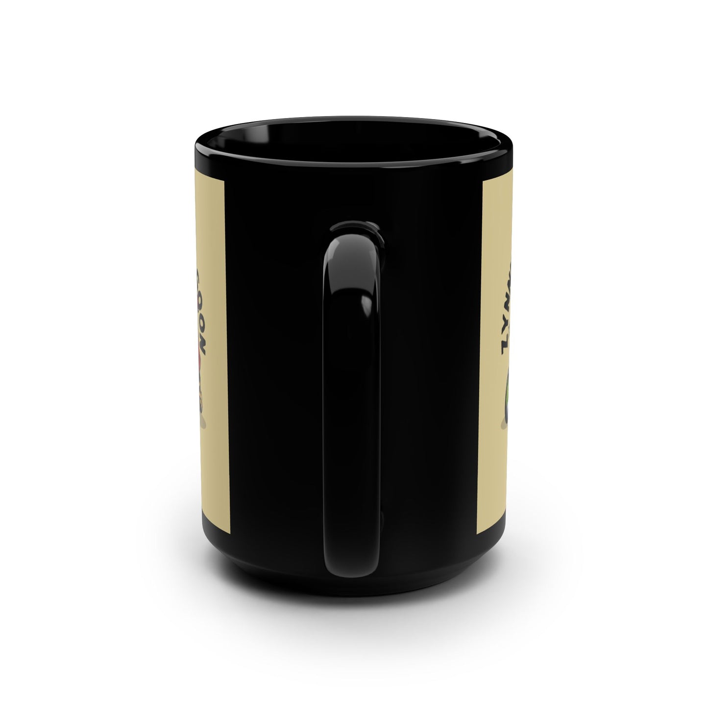15oz Black Mug — 'Zynie the Goon' Firefighter Coffee Cup (Black Sheep FD Logo)