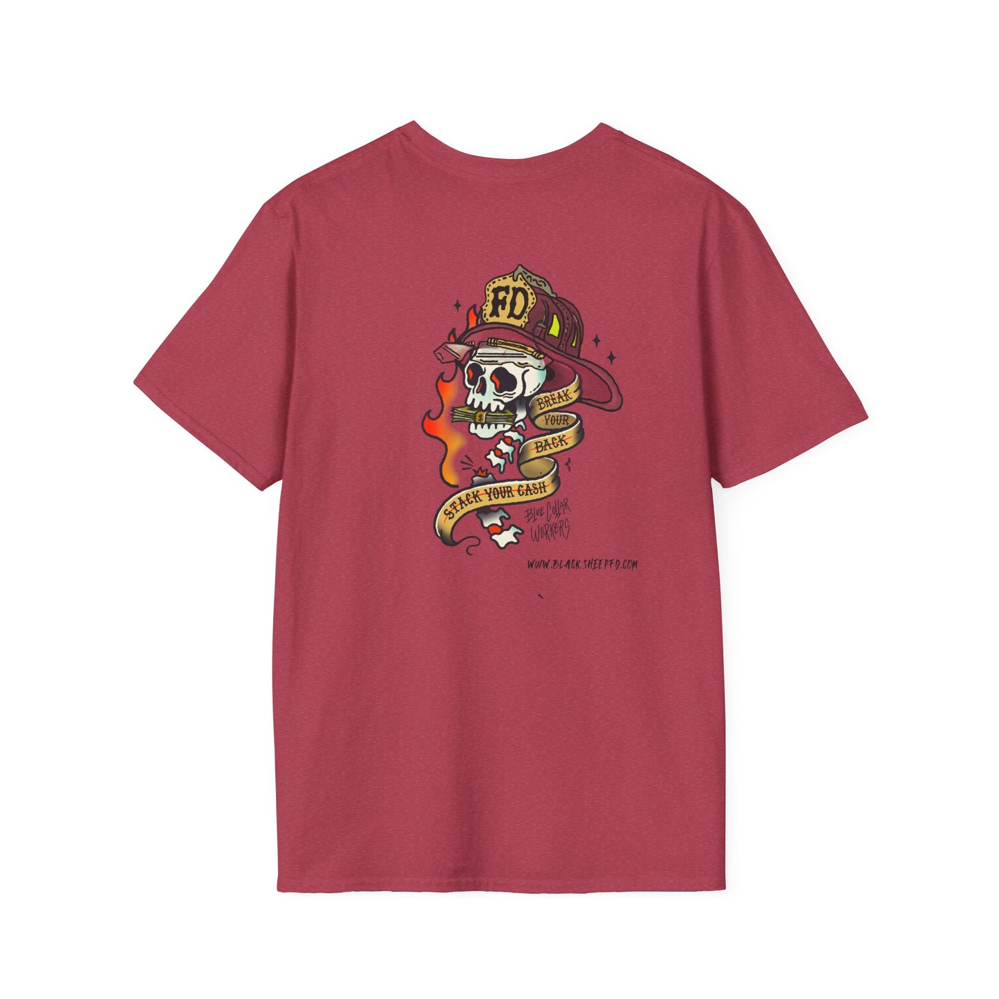 Blue Collar "Break'n Backs / Stack'n Cash" Firefighter Tee