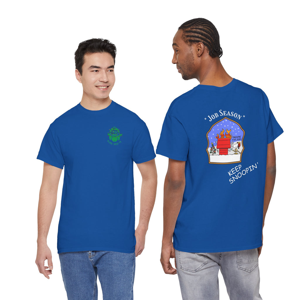 "Snoopin' For Jobs" Snoopy Firefighter Christmas Tee