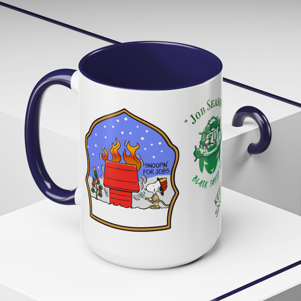 Job Season 'Keep Snoopin'' Accent Coffee Mug 15oz
