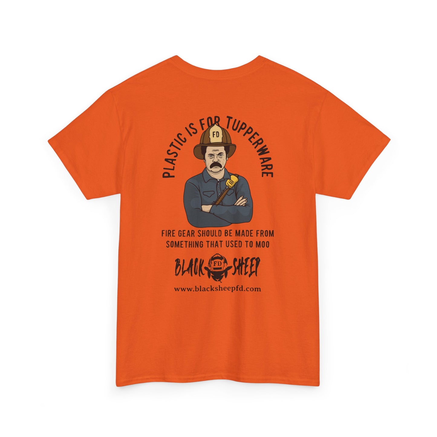 Black Sheep "Plastic Is For Tupperware" Heavy Tee